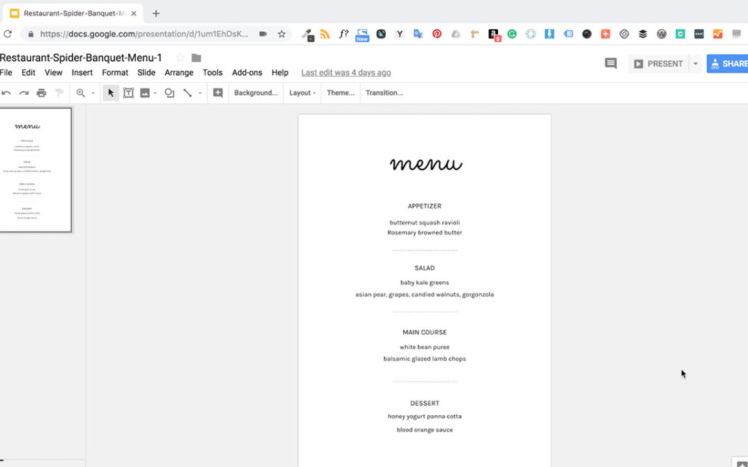 How to make a copy of a google doc template