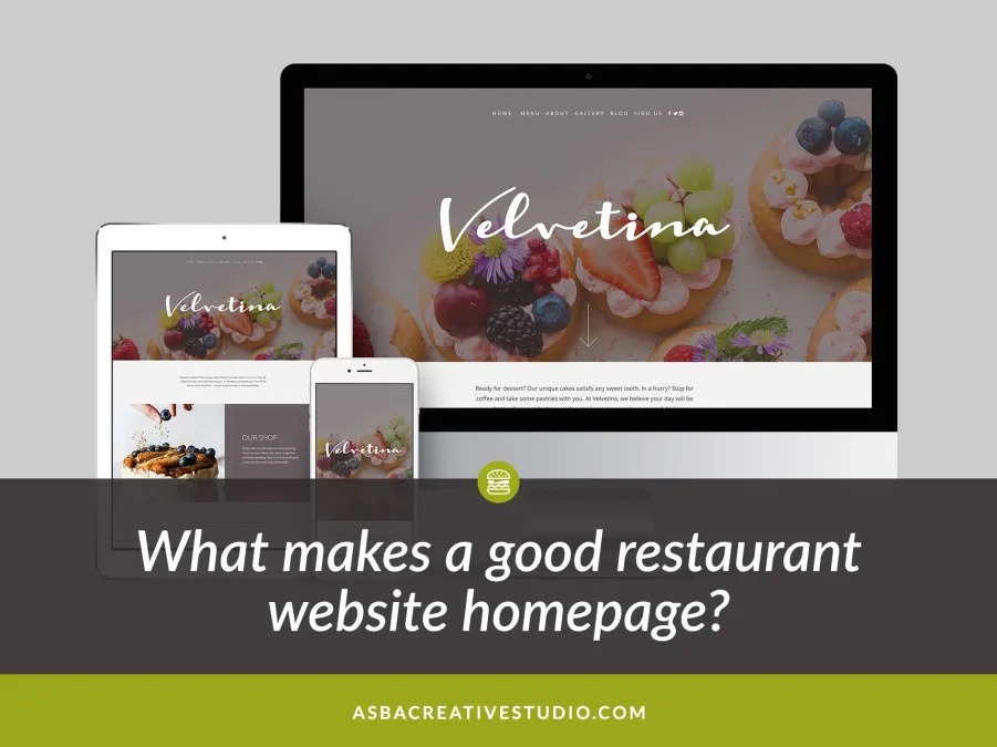 What makes a good restaurant website homepage?